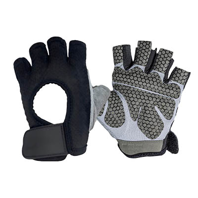 Guantes de ciclismo acolchados con medio dedo