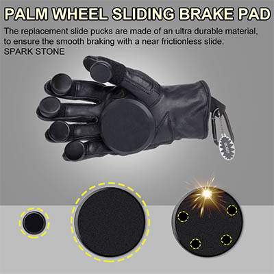 Impact Protection Genuine Leather Skate Gloves